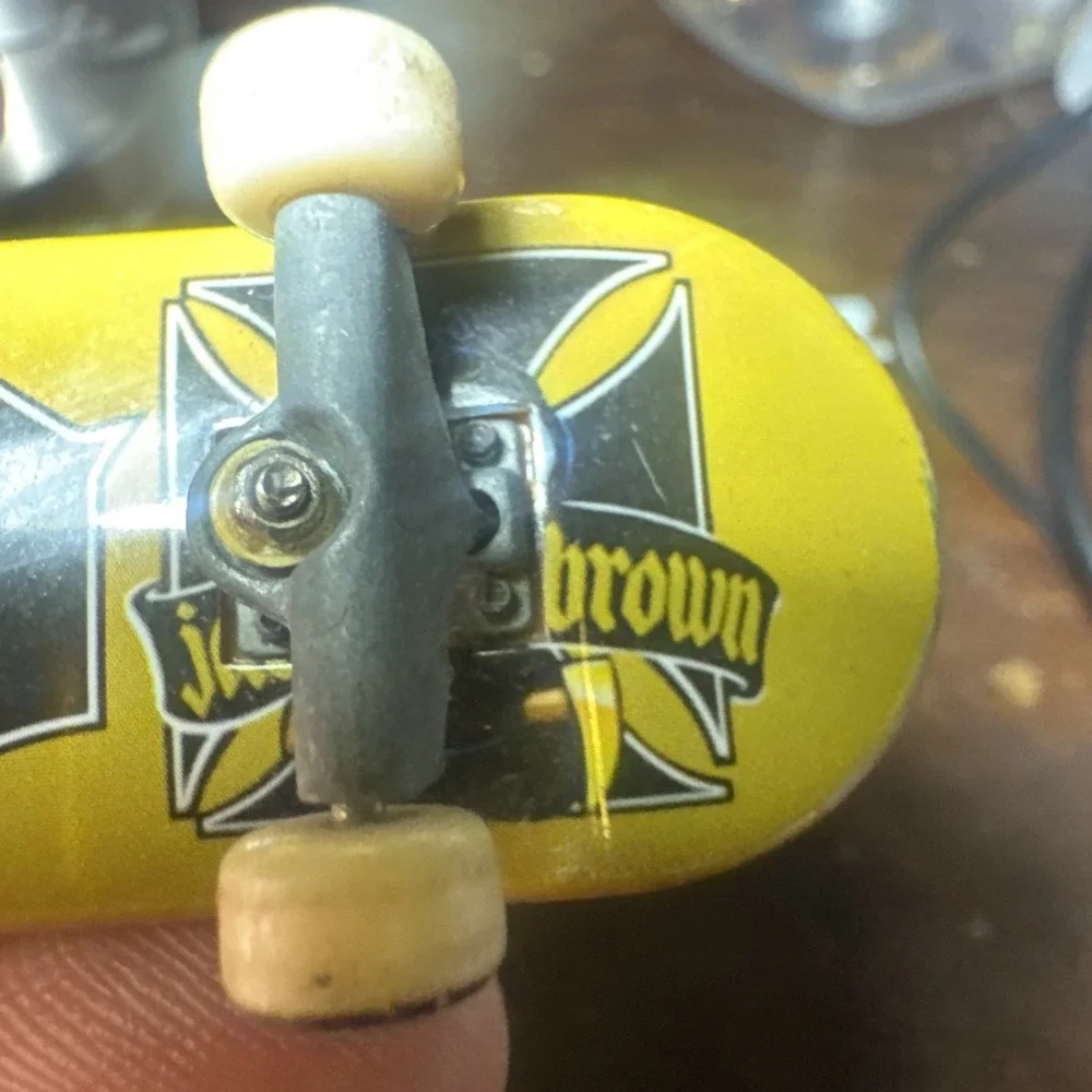 Vintage Tech Deck - Blind - Jake Brown (*Minor Scratches*)Yellow W/ Cross Design